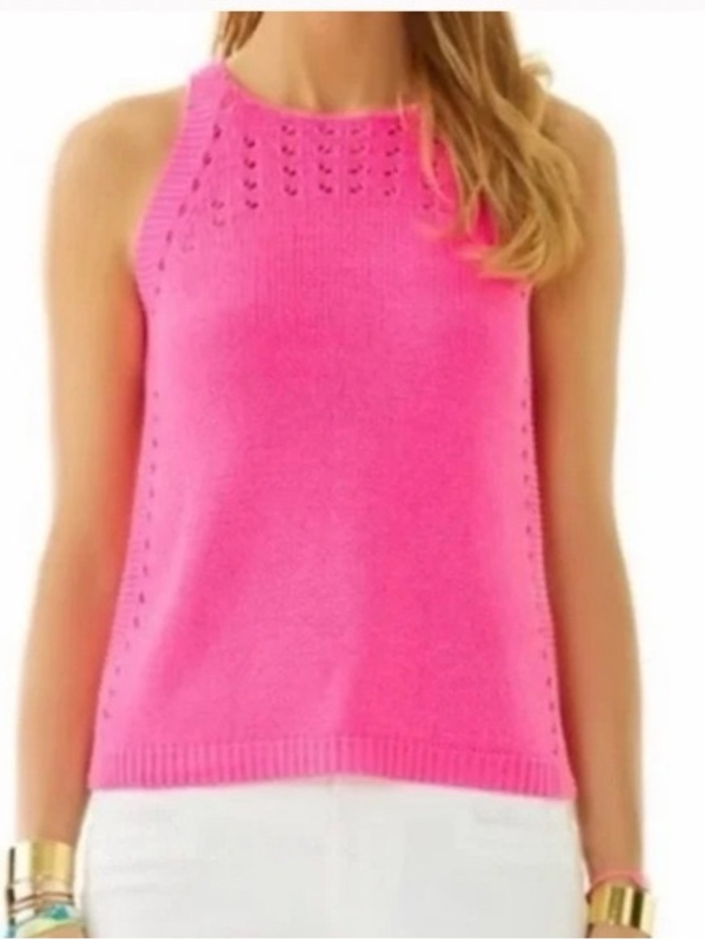 Lilly Pulitzer Mac Sweater Tank in Flamingo Pink